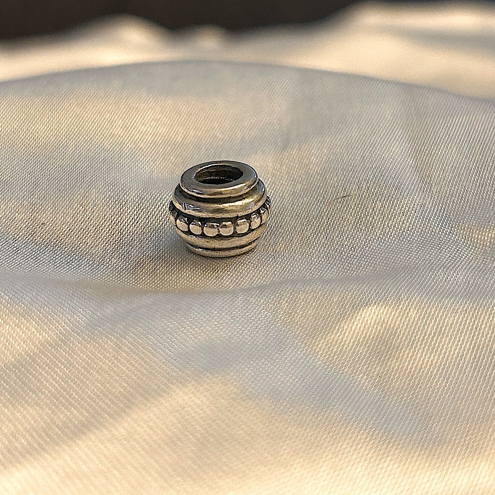 Pandora Hopi eclectic dotted silver charm retired 790301